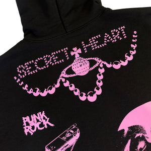 Pink Ink Sweatsuit Set- OSAKI BLACK