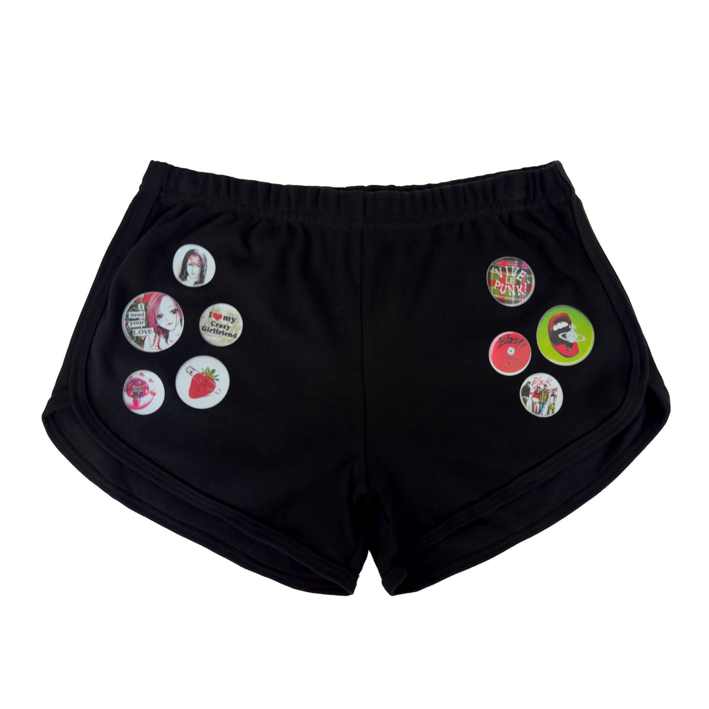 Vive Le Punk Black Shorts