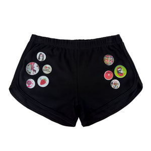 Vive Le Punk Black Shorts