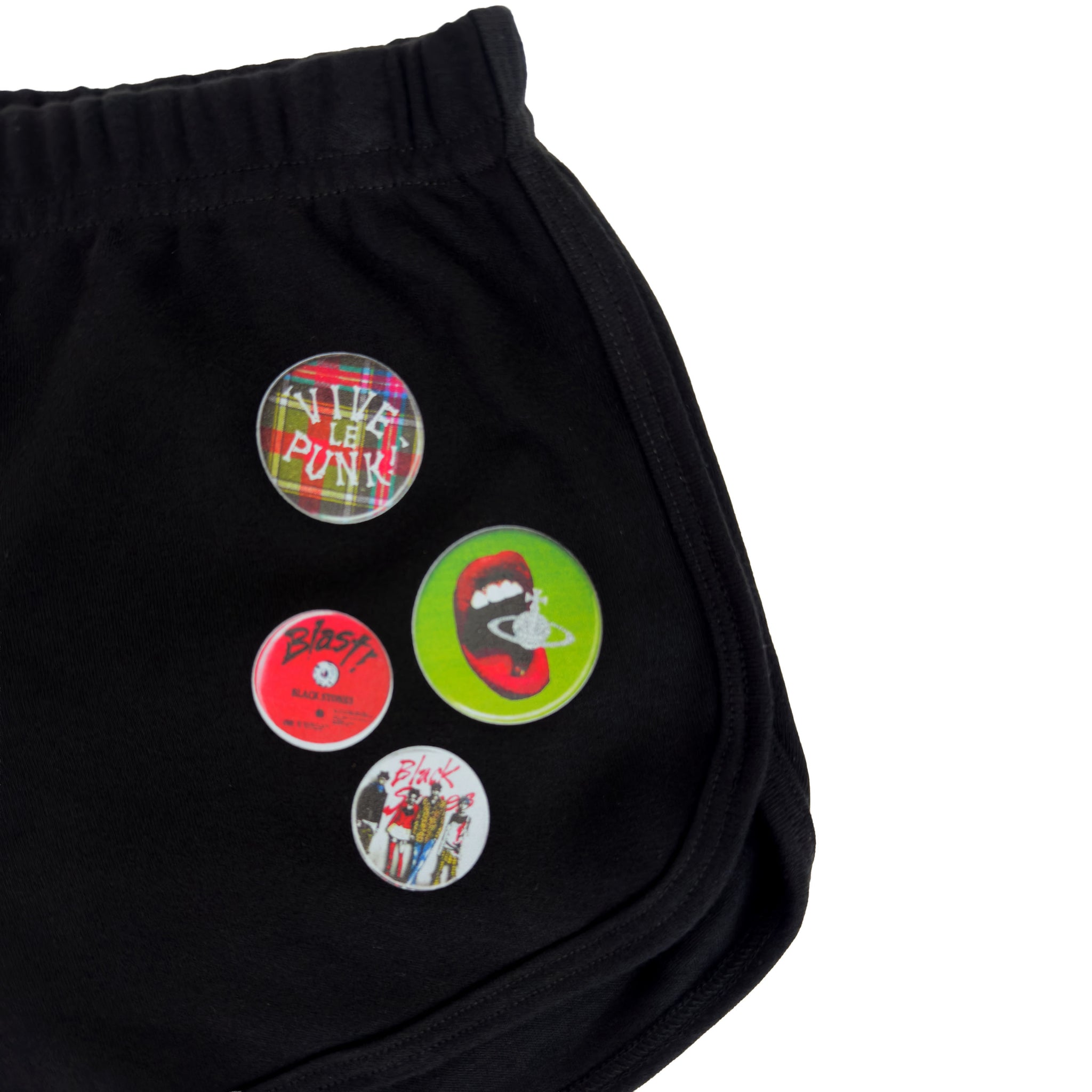 Vive Le Punk Black Shorts