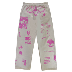 Pink Ink Sweatsuit Set- HACHI CREAM