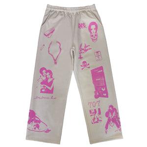 Tattoo Flash Sweatpants - HACHI CREAM