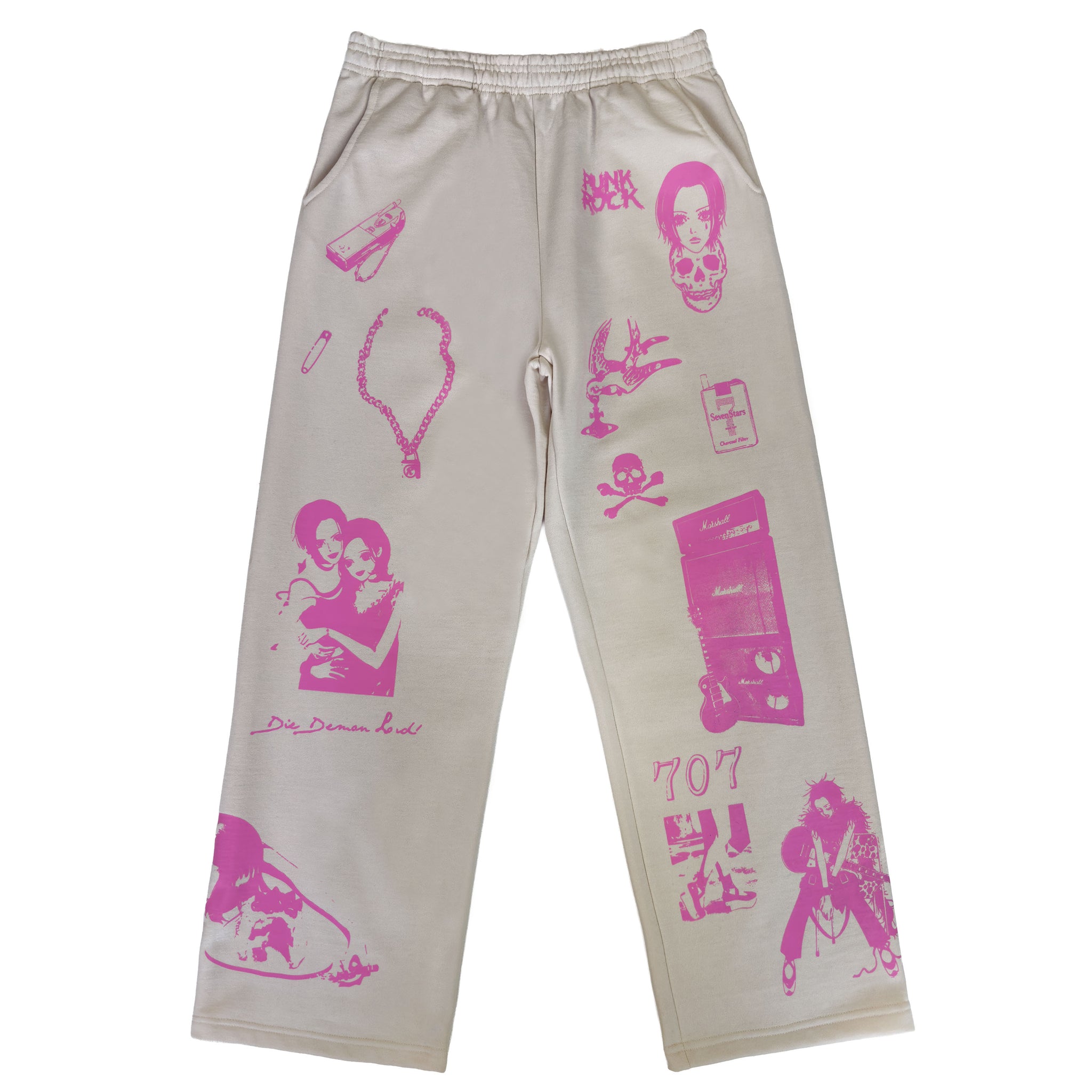 Pink Ink Sweatsuit Set- HACHI CREAM