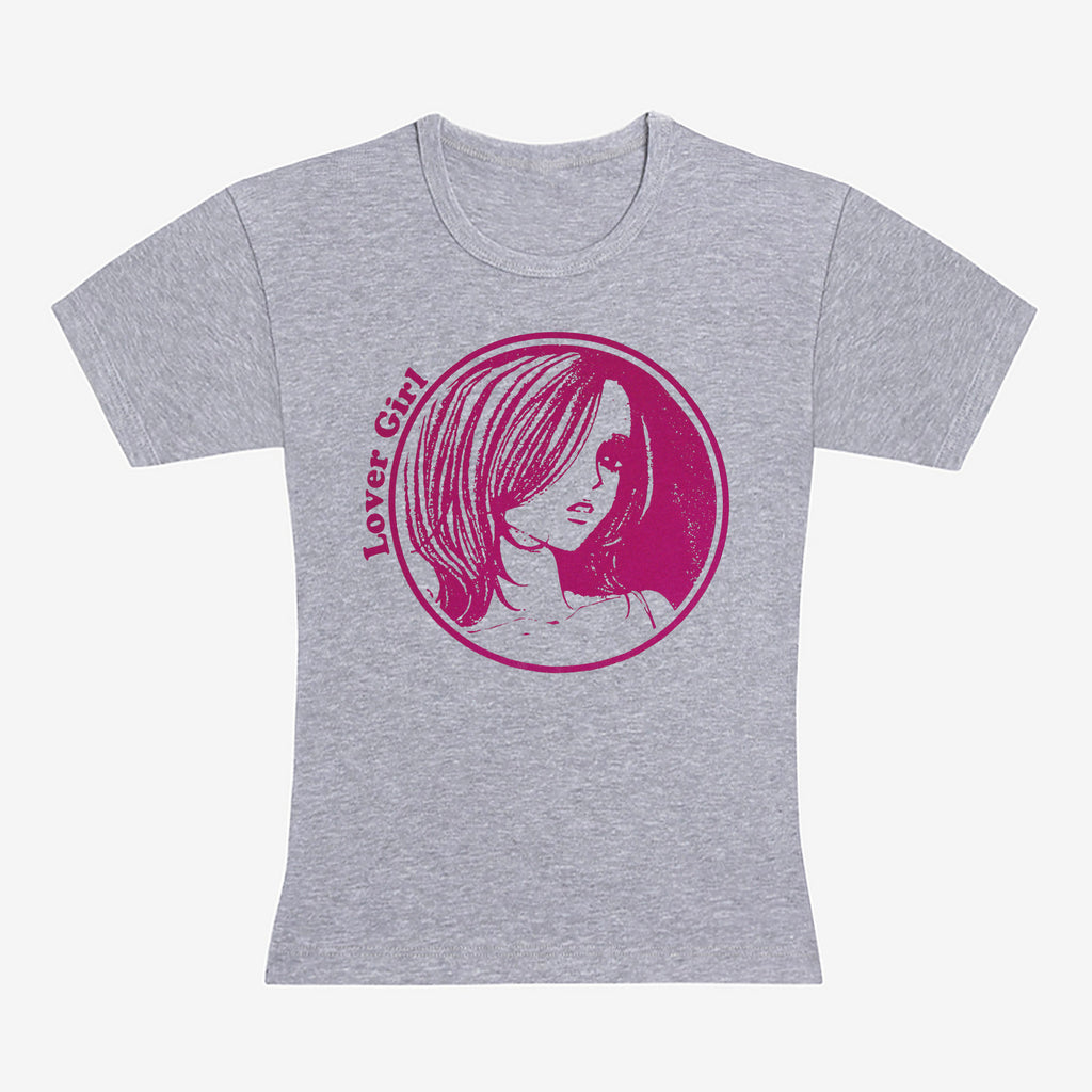 Lover Girl Grey Baby Tee