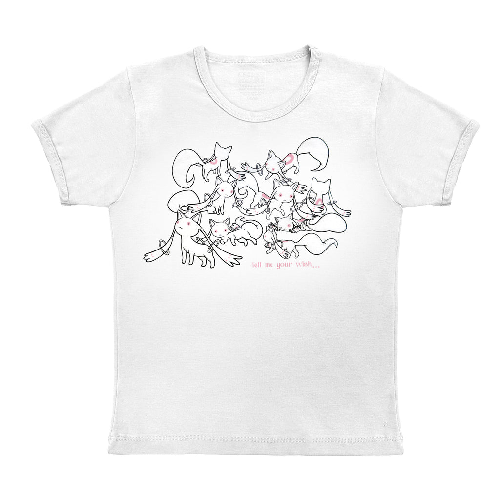 Wish White Baby Tee