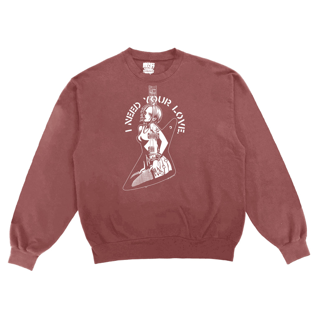 Rocker Rose Crewneck Sweater