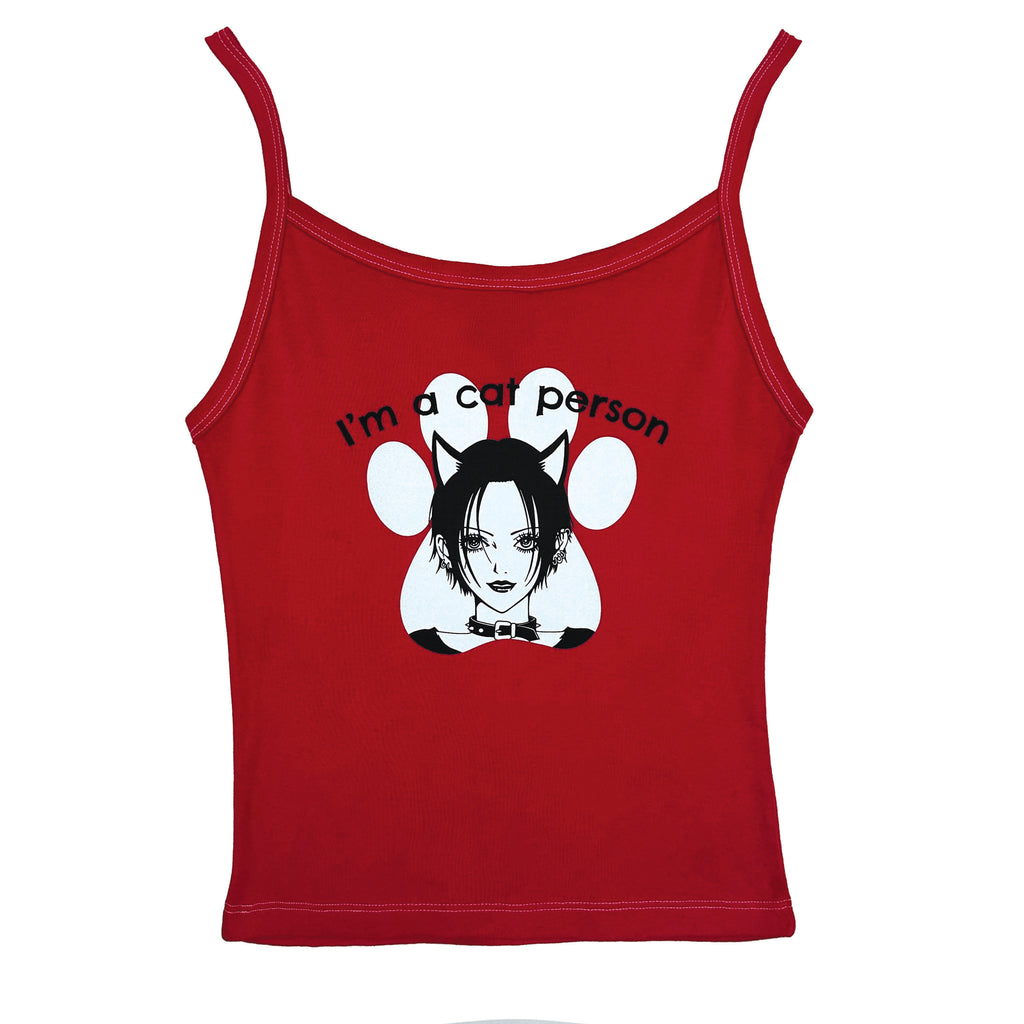 Cat Lover Red Cami